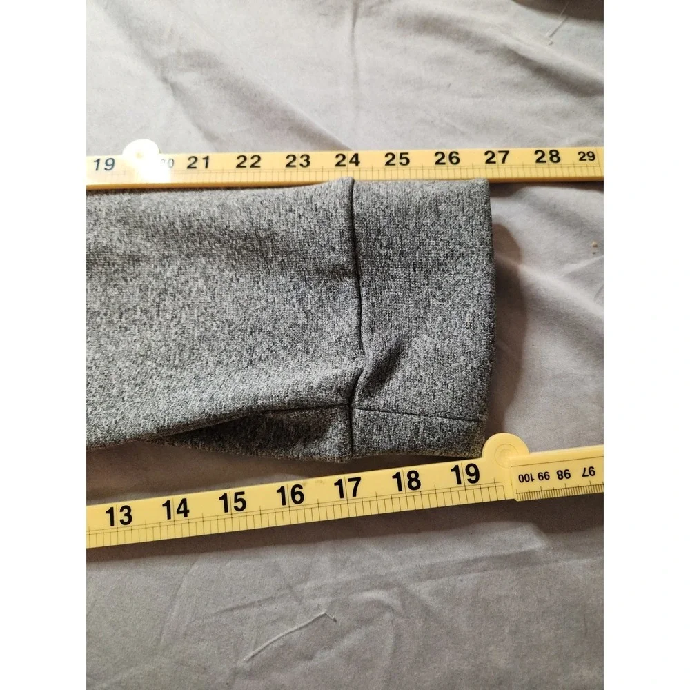 The North Face Men's Gray Heather Pullover Hoodie with Yellow Logo Size XL
